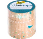 Folia washi kraft party tape, pack of 4 pieces