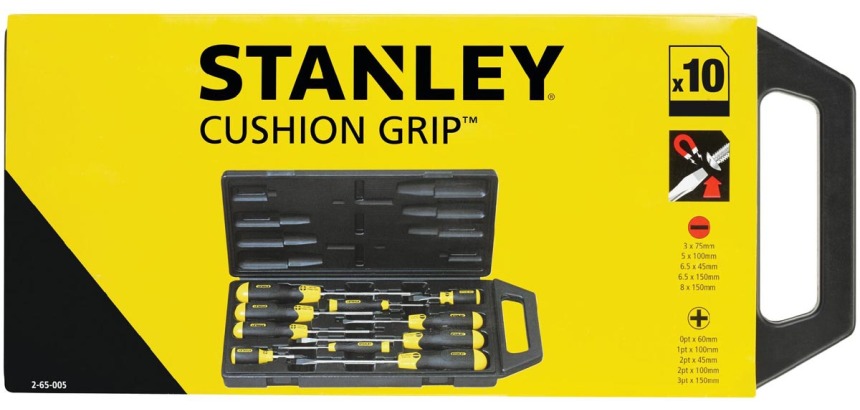 Stanley Schraubendreher Cushion Grip, 10-teiliges Set