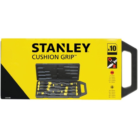 Stanley tournevis Cushion Grip, set de 10 pièces