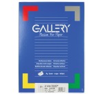 Gallery étiquettes blanches, ft 66 x 38,1 mm (l x h), coins arrondis, 21 par feuille