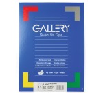 Gallery étiquettes blanches ft 66 x 72 mm (l x h), coins arrondis, 12 par feuille