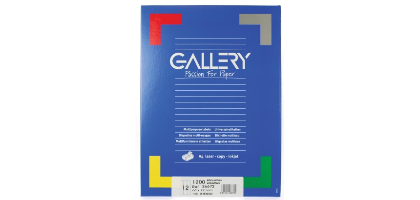 White label gallery ft 66 x 72 mm (w x h), rounded corners, 12 per sheet