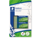 Staedtler Eco Eraser, Olive Green, Blister Pack of 2 Pieces