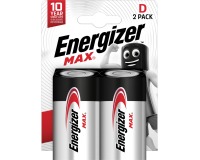 Energizer piles Max D, blister de 2 pièces