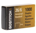 Bostitch Heftklammern 6 mm, verzinkt, Schachtel mit 1000 Klammern