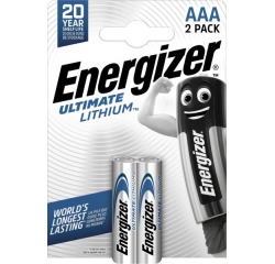 Energizer batterijen Lithium AAA, blister van 2 stuks