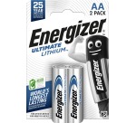 Energizer piles Lithium AA, blister de 2 pièces