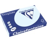 Clairefontaine Trophée Pastel, papier couleur, A3, 160 g, 250 feuilles, bleu azur