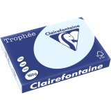 Clairefontaine Trophée Pastel, papier couleur, A3, 160 g, 250 feuilles, bleu azur