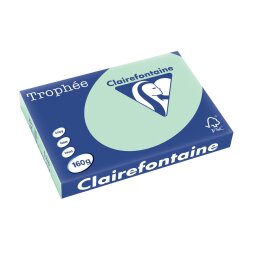 Clairefontaine Trophée Pastel, papier couleur, A3, 160 g, 250 feuilles, vert