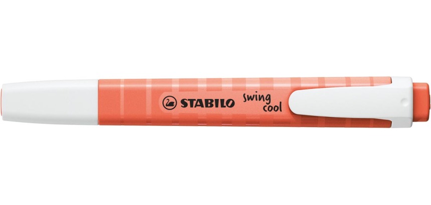 STABILO swing cool highlighter, mellow coral red