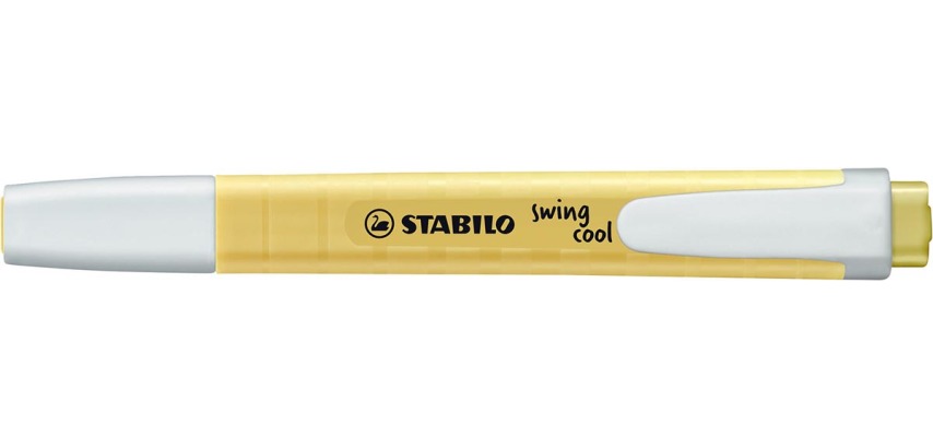 Surligneur Stabilo Swing Cool Pastel Edition crème de jaune