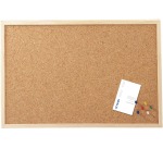 Maul Tableau d'affichage en liège, cadre bois, 40 x 30cm
