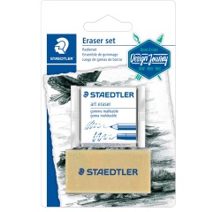 Staedtler gomme, gomme malléable et gomme special, blister de 2 pièces