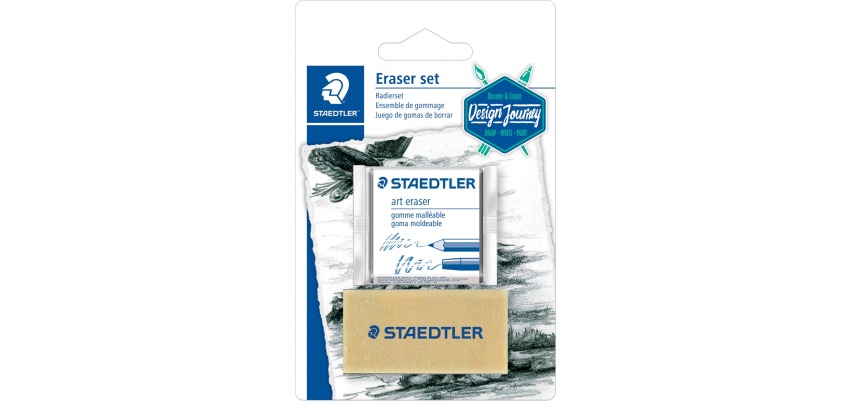Staedtler gomme, gomme malléable et gomme special, blister de 2 pièces
