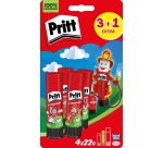 Pritt Original bâton de colle, 22 g, 3 + 1 gratuit, sous blister