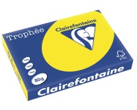 Clairefontaine Trophée Pastel, gekleurd papier, A3, 80 g, 500 vel, fluogeel