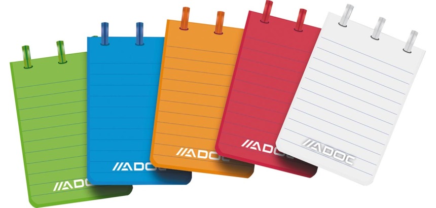 Adoc Notizbuch Colorlines, ft A7, liniert, gemischte Farben