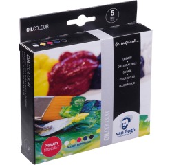 Van Gogh set de mélange primaire, peinture à l'huile, 5 x 20 ml