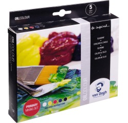 Van Gogh set de mélange primaire, peinture à l'huile, 5 x 40 ml