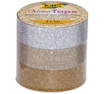 Ruban adhésif déco 'Glitter Tape',2x rose et 1x violet