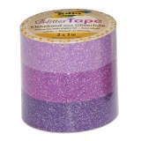 Ruban adhésif déco 'Glitter Tape',2x rose et 1x violet