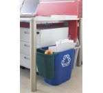 Rubbermaid recylagebak, zonder zijbakjes, 26,6 liter, blauw