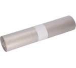 Deiss garbage bag, ft 57.5 x 100 cm, transparent, LDPE, roll of 25 pieces