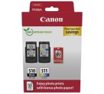 Canon cartouche d'encre PG-510 en CL-511, 220 pages, OEM 2970B017, 4 couleurs