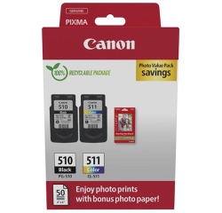 Ink cartridge Canon PG-510 and CL-511, 220 pages, OEM 2970B017, 4 colors