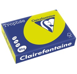 En_papel color trophee a4 80gr verde neon paquete de 500 hojas