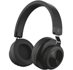 Ksix draadloze hoofdtelefoon met geïntegreerde microfoon, speeltijd: 6 uur, zwart