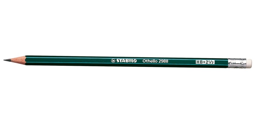 STABILO Othello pencil, B, with eraser