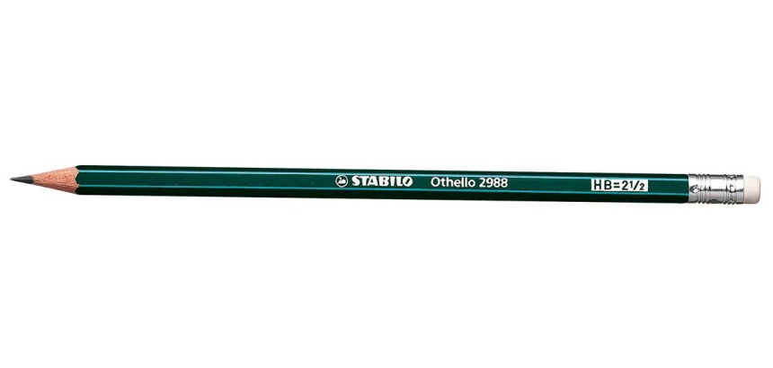 STABILO Othello pencil, B, with eraser