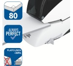 Rapid agrafeuse electrique R5080e, 80 feuilles, blanc/noir