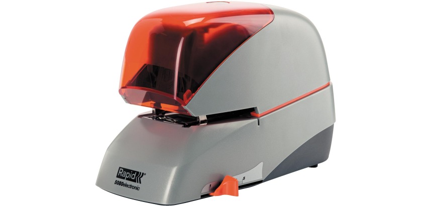Rapid agrafeuse electrique R5080e, 80 feuilles, blanc/noir