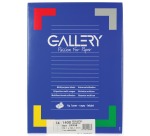 Gallery étiquettes blanches, ft 99,1 x 38,1 mm (l x h), coins arrondis, 14 par feuille