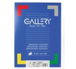 Gallery white labels, 99.1 x 67.7 mm (w x h), rounded corners, 8 per sheet