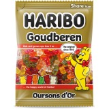 Haribo snoep goud beertjes, zak van 185 g