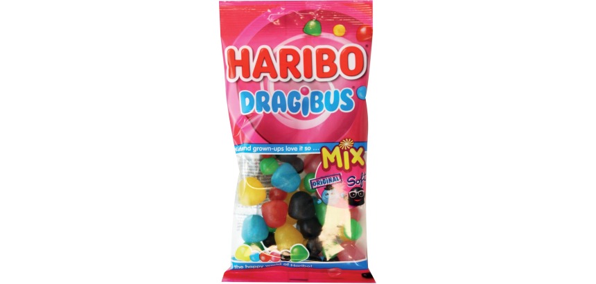 Haribo bonbons Dragibus Duomix, sachet de 130 g