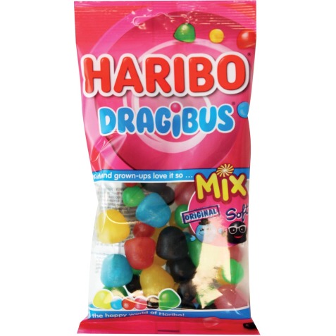 Haribo bonbons Dragibus Duomix, sachet de 130 g