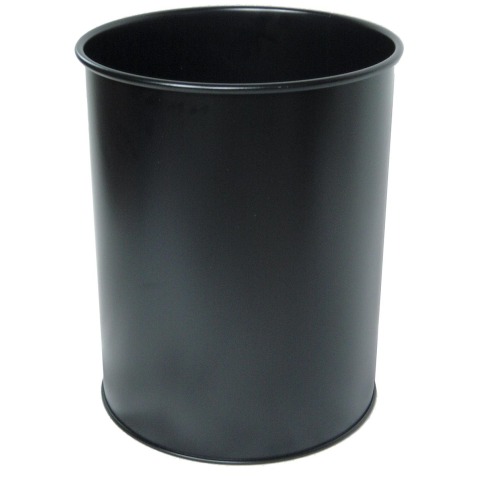 Durable corbeille à papier noir