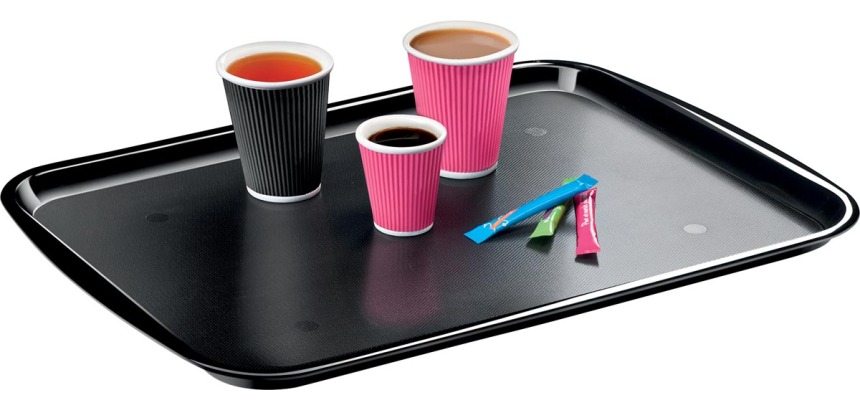 Take A Break von CEP Tablett, 53,2 x 37,2 x 2 cm, schwarz