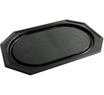 Kunststoffplatte aus recyceltem PET, Maße 45 x 30 cm, schwarz, Packung mit 10 Stück