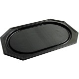 Plateau traiteur, en PET recyclé, ft 45 x 30 cm, noir, paquet de 10 pièces