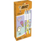 Bic 4-Color Kawai Ballpoint Pen, box of 12 pieces, assorted
