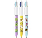Bic 4-Color Kawai Ballpoint Pen, box of 12 pieces, assorted