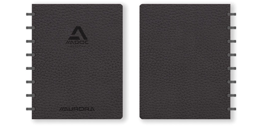ADOC Business-Heft A5 kariert 5x5mm 144 Seiten 90g schwarz