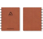 Schrift Adoc Business A5 ruit 5x5mm 144 pagina's 90gr bruin