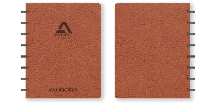 Cahier ADOC Business A5 carreau 5x5mm 144 pages 90g brun